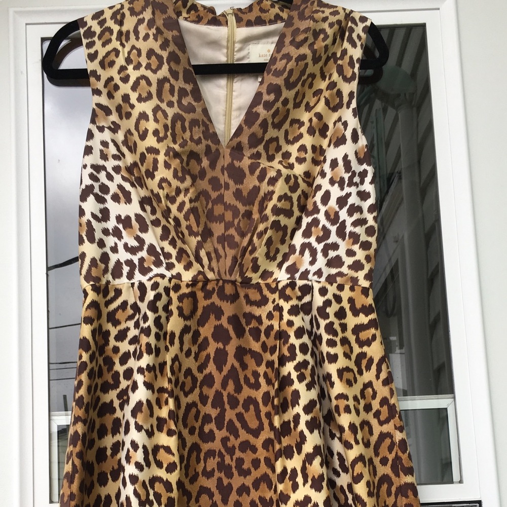 Kate Spade leopard print cocktail dress - Picture 3 of 5